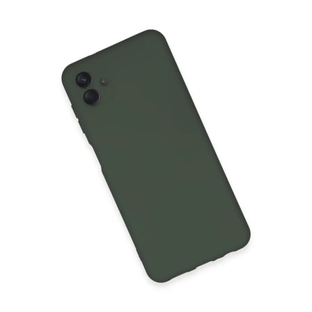 Bezos Samsung Galaxy A04E Kılıf Nano içi Kadife Silikon - Koyu Yeşil EVCEM