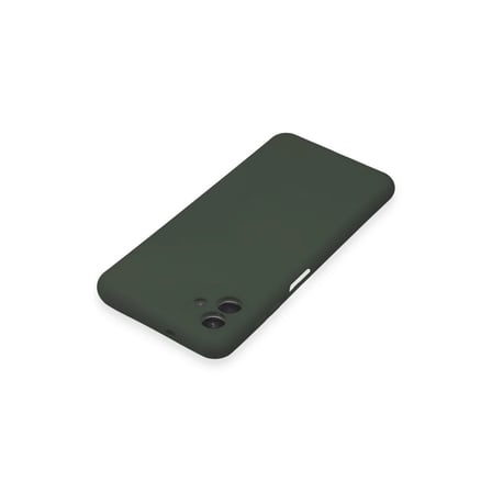 Bezos Samsung Galaxy A04E Kılıf Nano içi Kadife Silikon - Koyu Yeşil EVCEM