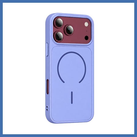Bezos iPhone 18 Pro Azus Magsafe Kapak - Açık Mor EVCEM