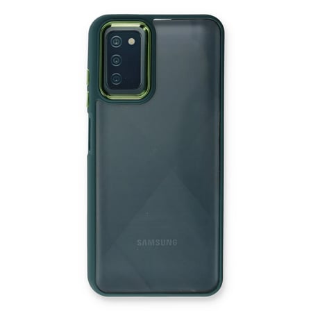 Bezos Samsung Galaxy A03S Kılıf Dora Kapak - Haki Yeşil EVCEM