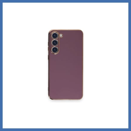 Bezos Samsung Galaxy S23 Plus Kılıf Volet Silikon - Mor EVCEM