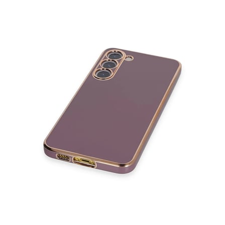Bezos Samsung Galaxy S23 Plus Kılıf Volet Silikon - Mor EVCEM