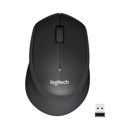 LOGITECH M330 SESSİZ KABLOSUZ USB OPTİK MOUSE SİYAH 910-004909 EVCEM