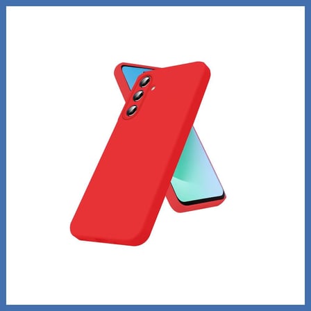 Evçem Samsung Galaxy S26 FE Nano içi Kadife Silikon - Kırmızı EVCEM
