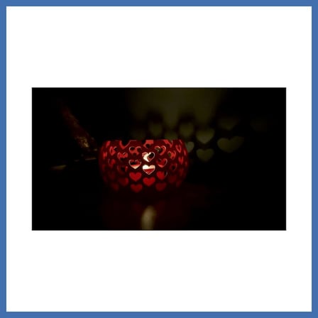 Bezos 3D Baskı Kalp Işık Yansımalı Tealight Mumluk Romantik Dekoratif Mum Tutucu EVCEM