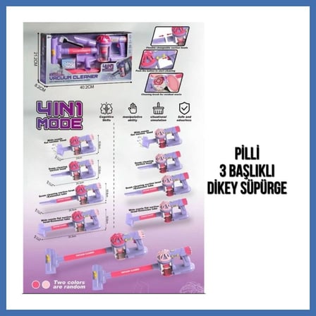 Evçem 096-17A PİLLİ PEMBE SÜPÜRGE-PSF EVCEM