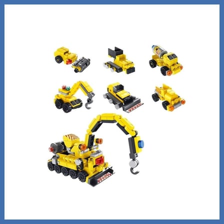 Evçem P605002 6 İN 1 SARI YUMURTA MODEL 45 PARÇA BLOCK OYUNCAK EVCEM