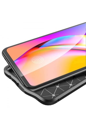 Evçem Reno 5 Lite Uyumlu Kılıf Auto Focus Kapak - Kırmızı EVCEM