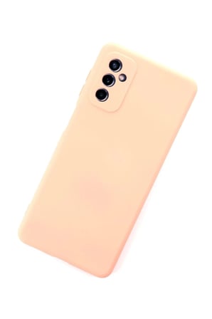Evçem Samsung Galaxy M52 5G Uyumlu Kılıf Nano içi Kadife Silikon - Pudra EVCEM