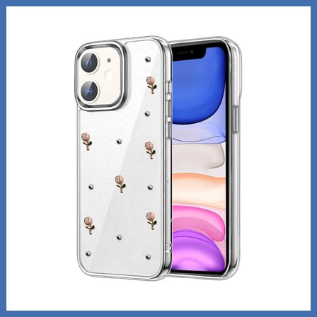 Evçem iPhone 11 Uyumlu Fiyonk Desenli Kapak - Desen 6 EVCEM