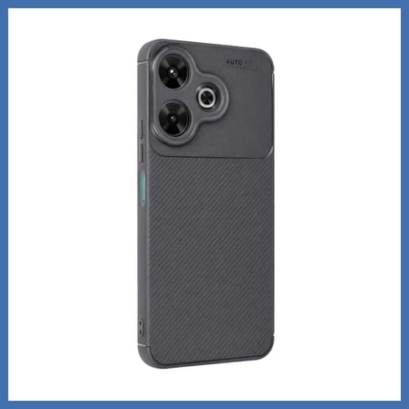 Evçem Redmi 13 4G Uyumlu Kılıf Auto Focus Karbon Kapak - Gri EVCEM