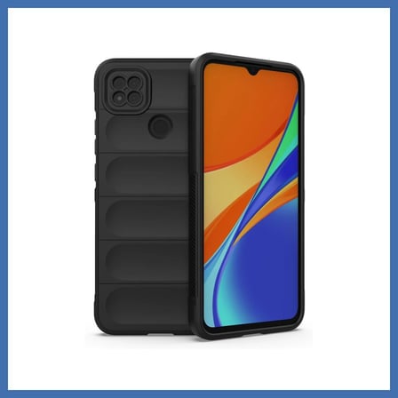 Evçem Redmi 9C Uyumlu Kılıf Optimum Silikon - Siyah EVCEM