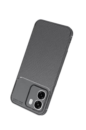 Evçem A6T 5G Uyumlu Auto Focus Karbon Kapak - Gri EVCEM