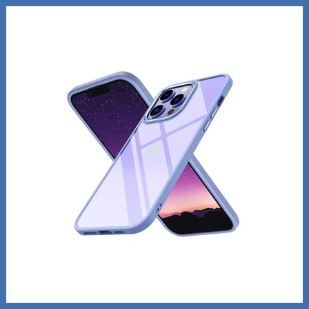 Evçem iPhone 13 Pro Max Uyumlu Kılıf Power Silikon - Sierra Blue EVCEM