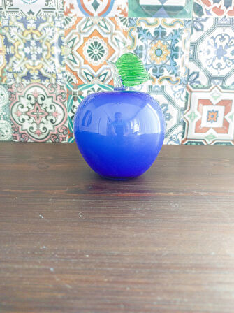 Murano Dekoratif Cam Lacivert 13,5cm