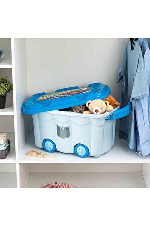 Bee Home Oyuncak Kutusu - Mavi 