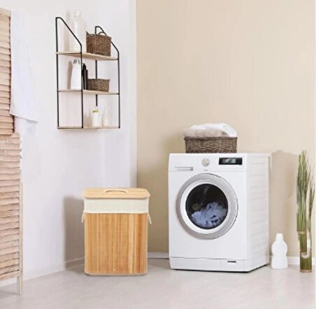 Bambu Çamaşır Sepeti - 60 Litre