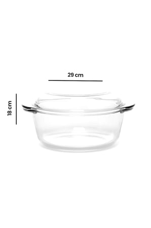 59023 Kapaklı Yuvarlak Borcam - 1600 ml