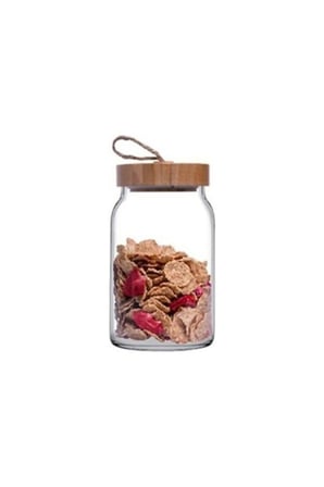 43583s00 Woody Bambu Kapaklı Kavanoz - 860 Ml