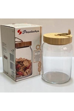 43583s00 Woody Bambu Kapaklı Kavanoz - 860 Ml