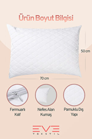 8 Adet Diamond Kalite Kapitone Yastık 50*70 Cm 800 gr