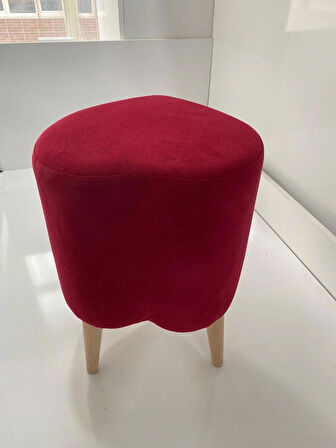 EVİMŞAH PUF & BENCH KALPLİ KIRMIZI
