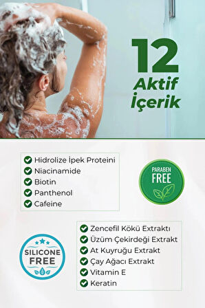 Kolajen Keratin Dökülme Karşı Şampuan & Revitalizing Canlandırıcı Etkili Çay Ağacı Özlü Duş Jeli