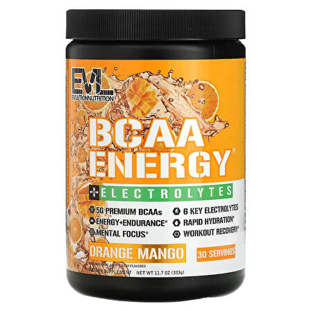 EVLution Nutrition, BCAA Energy Plus Electrolytes (Beta Alanine+Taurine)