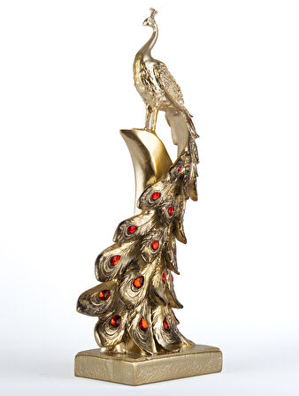 Tavus Kuşu, Kırmızı Taşlı (51 Cm)