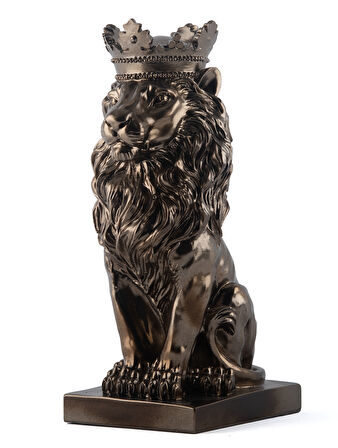 Aslan Kral Görkemli Biblo Bronz