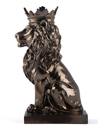 Aslan Kral Görkemli Biblo Bronz