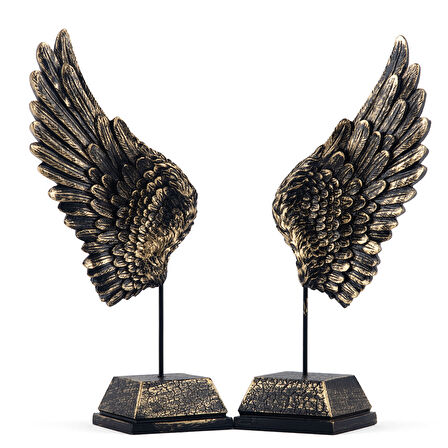 Melek Kanatları Biblo Siyah