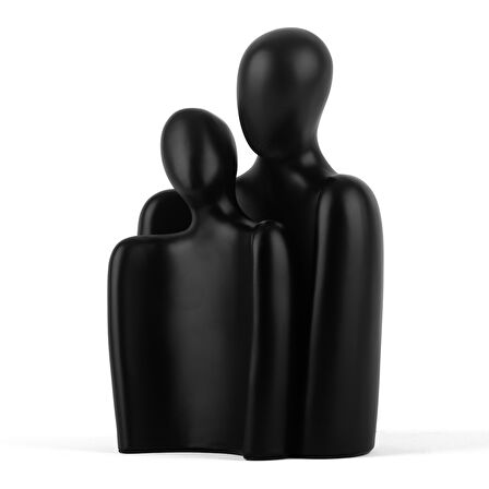 Soyut İnsan Biblo İkili Siyah