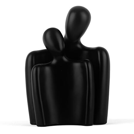 Soyut İnsan Biblo İkili Siyah