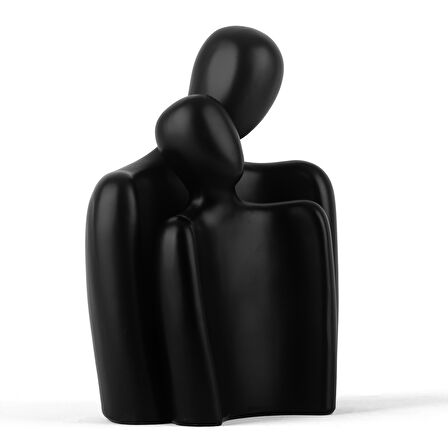 Soyut İnsan Biblo İkili Siyah