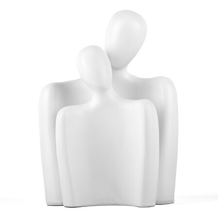 Soyut İnsan Biblo İkili Beyaz