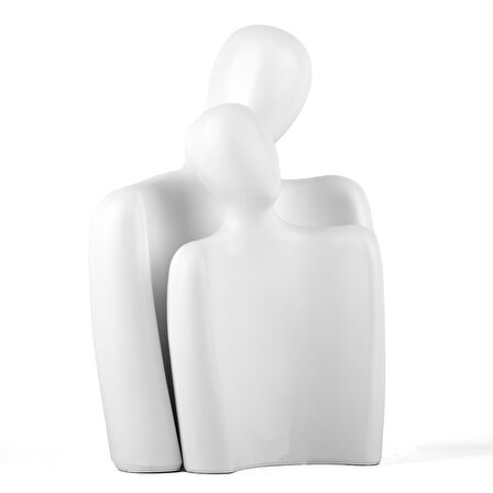 Soyut İnsan Biblo İkili Beyaz