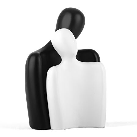 Soyut İnsan Biblo İkili Siyah-Beyaz