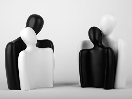 Soyut İnsan Biblo Dörtlü