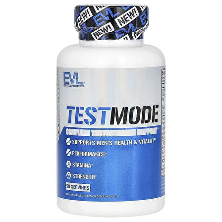 EVLution Nutrition TestMode Booster Fenugreek Boron Fadogia Agrestis Mix 100 Veggie Capsules