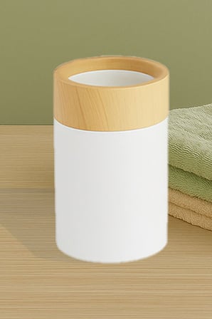 Limpia Bambu Desenli 3'lü Banyo Seti Sıvı Sabunluk, Diş Fırçalık, Katı Sabunluk