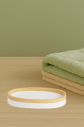 Limpia Bambu Desenli 3'lü Banyo Seti Sıvı Sabunluk, Diş Fırçalık, Katı Sabunluk