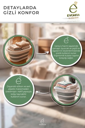 Katlanabilir Çamaşır Leğeni 40 Lt Akordiyon Katlanır Sepet Yer Kaplamaz Pratik Banyo Düzenleyici