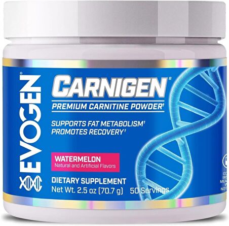 Evogen Carnigen L Carnitine Yağ yakıcı Kilo verme Powder 50 Servis