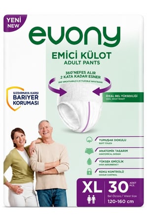 Emici Külot Yetişkin Hasta Bezi XL Beden 30 Lu