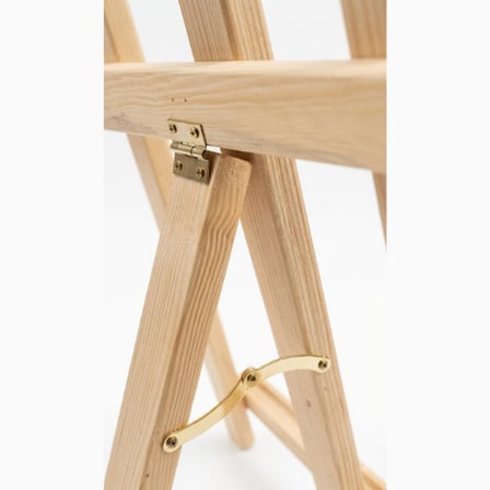 Ahşap Şövale Sergileme Standı (50 Cm) - Doğal Ahşap Rengi