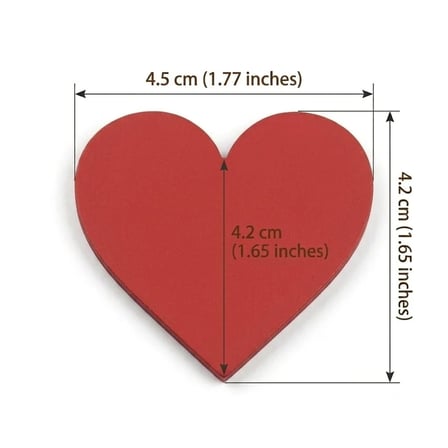 Kişiye Özel Kırmızı Çift Kalp Öğretmenler Günü Anı Kutusu (58cm)