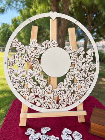 Kişiye Özel Beyaz Yuvarlak Anı Kutusu (50cm) (İçi Yuvarlak İsimlikli)