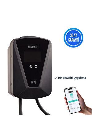 22 Kw 5 mt Kablolu Sabit Duvar Tipi Elektrikli Araç Şarj Cihazı