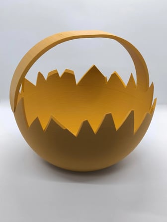 Electrowood Kırık Yumurta Şekerlik 3D Baskı Dekoratif Sunumluk Kahverengi 22 cm